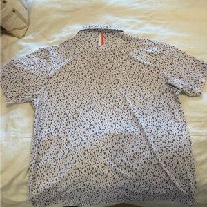 Rhoback Casual Button Down Shirt - Blue and Pink Pattern